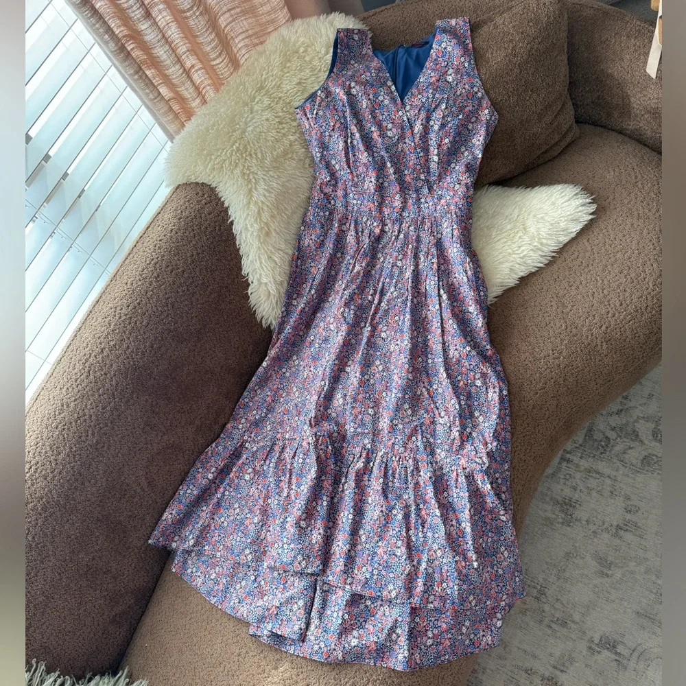J.Crew Liberty Kayoko Floral Midi Dress